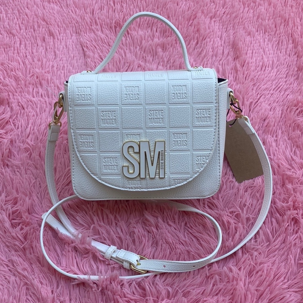 🤍Steve Madden White BMelly crossbody purse